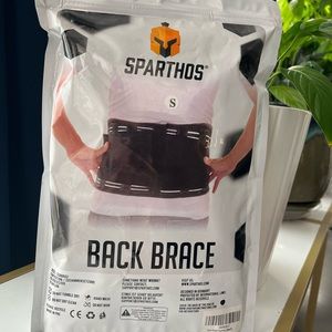 New in package. Unisex back support brace by Sparthos.